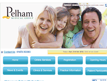 Tablet Screenshot of pelhammedicalgroup.nhs.uk